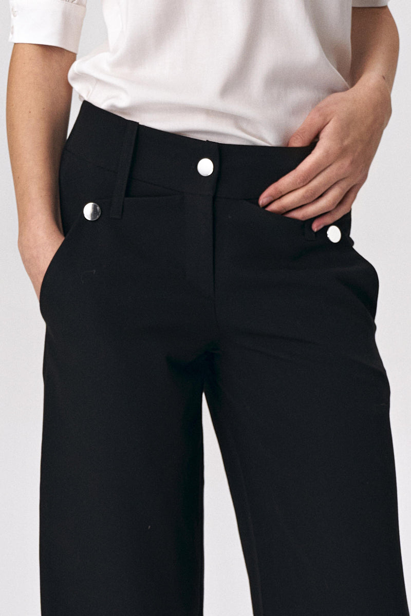 Pantalon oversize, taille haute, coupe fluide et ample. Deux poches. –  Mademoiselle Grenade