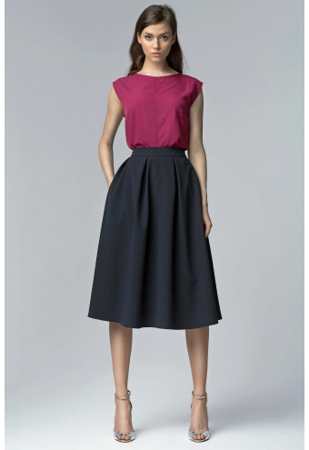 Acheter une  jupe cloche plissée, taille haute